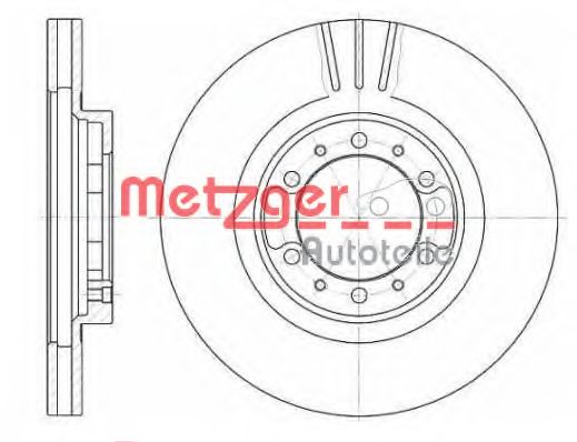 METZGER 6110331 Тормозные диски METZGER для MITSUBISHI PAJERO