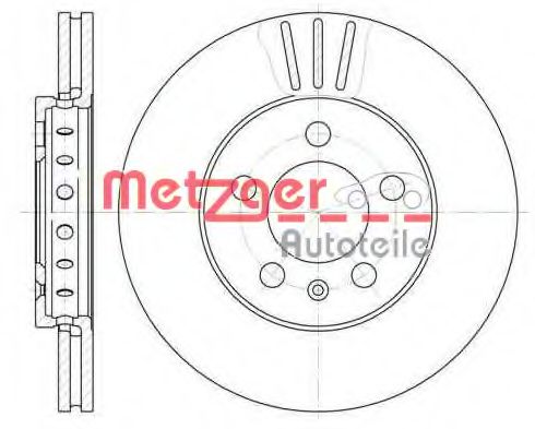 METZGER 654510 Тормозные диски METZGER для SKODA