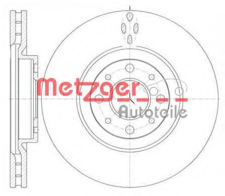 METZGER 6110463 Тормозные диски METZGER для ALFA ROMEO