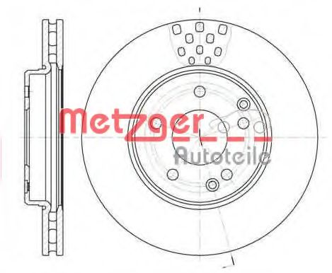 METZGER 675110 Тормозные диски METZGER для CHRYSLER