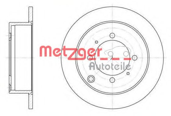 METZGER 683800 Тормозные диски METZGER для MITSUBISHI