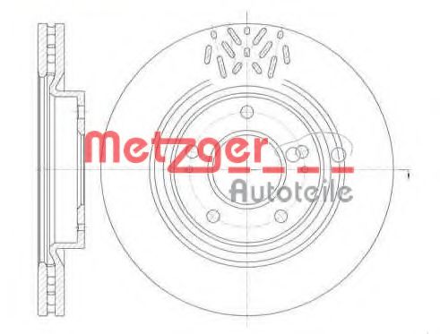 METZGER 6110250 Тормозные диски METZGER для MITSUBISHI