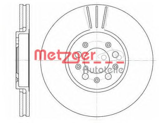 METZGER 654410 Тормозные диски METZGER для SKODA