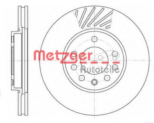 METZGER 658410 Тормозные диски METZGER для CHEVROLET