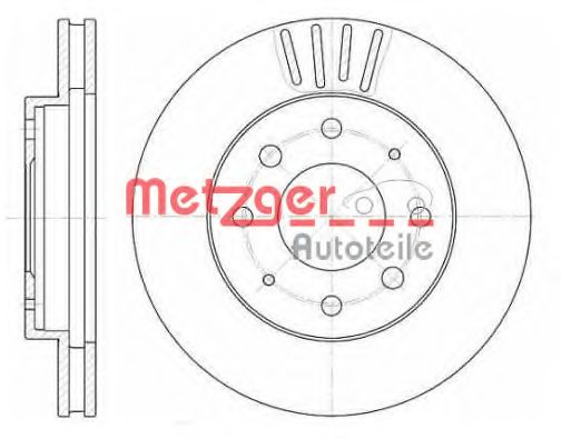 METZGER 662510 Тормозные диски METZGER для MITSUBISHI