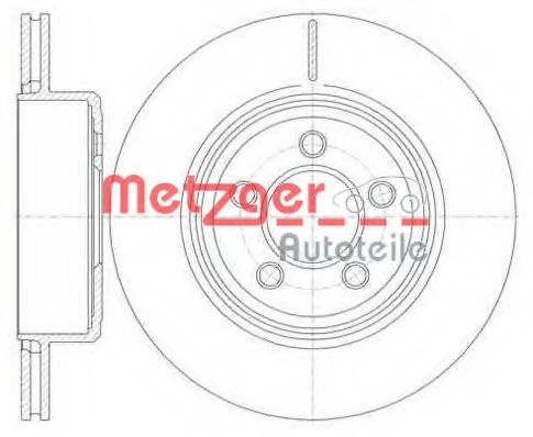 METZGER 6127010 Тормозные диски METZGER для CHRYSLER