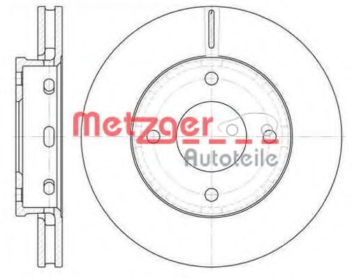 METZGER 668010 Тормозные диски для SMART