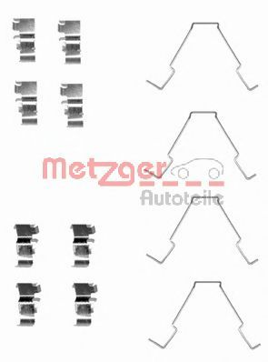 METZGER 1091652 Скобы тормозных колодок METZGER 