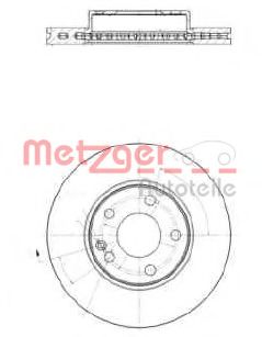 METZGER 25284V Тормозные диски METZGER для MERCEDES-BENZ