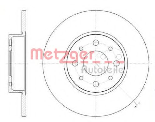 METZGER 6110307 Тормозные диски METZGER для ALFA ROMEO