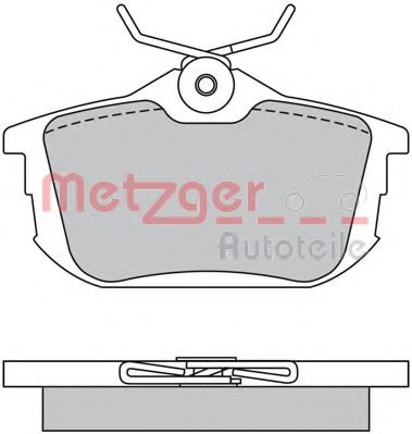 METZGER 1170021 Тормозные колодки для SMART