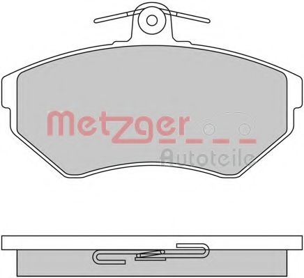 METZGER 1170061 Тормозные колодки METZGER для SEAT