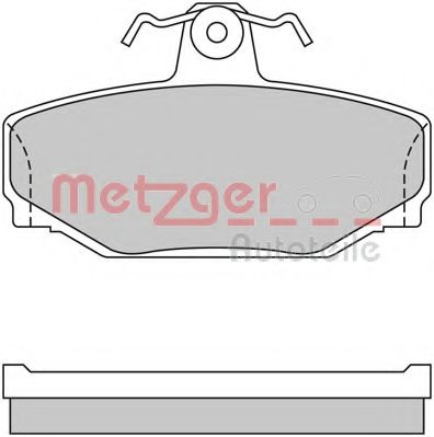 METZGER 1170074 Тормозные колодки для VOLVO S90