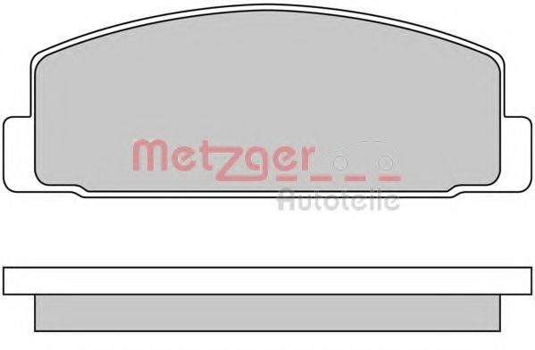 METZGER 1170088 Тормозные колодки METZGER для MAZDA