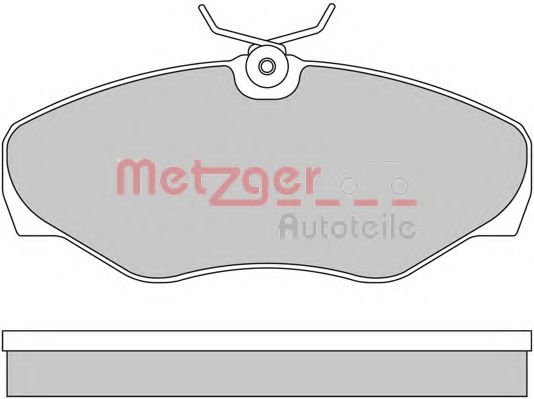 METZGER 1170110 Тормозные колодки METZGER для OPEL