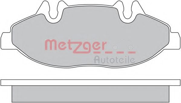 METZGER 1170145 Тормозные колодки METZGER для MERCEDES-BENZ