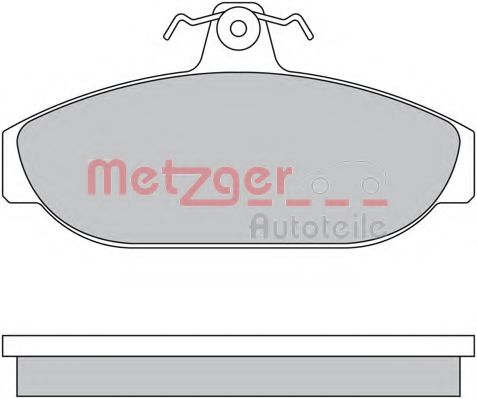 METZGER 1170315 Тормозные колодки METZGER для VOLVO