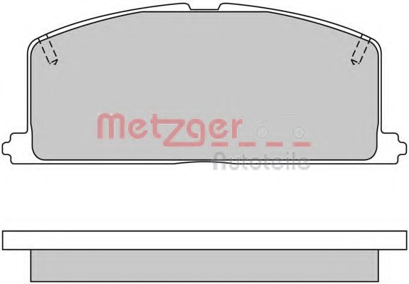 METZGER 1170327 Тормозные колодки METZGER 
