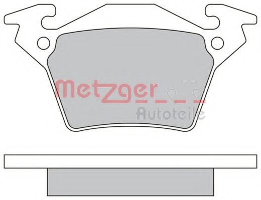 METZGER 1170331 Тормозные колодки METZGER для MERCEDES-BENZ