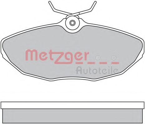 METZGER 1170341 Тормозные колодки METZGER 