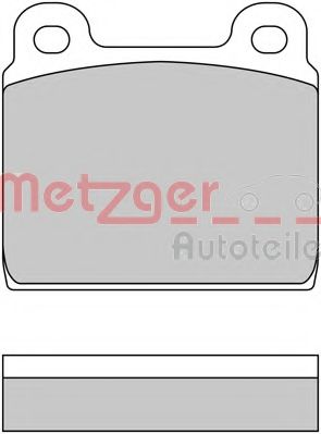 METZGER 1170222 Тормозные колодки METZGER для ALFA ROMEO