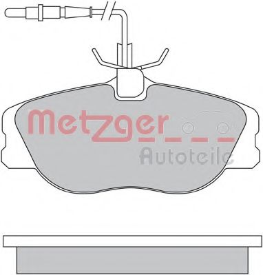 METZGER 1170386 Тормозные колодки METZGER для CITROEN