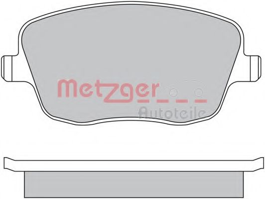 METZGER 1170417 Тормозные колодки METZGER для SEAT