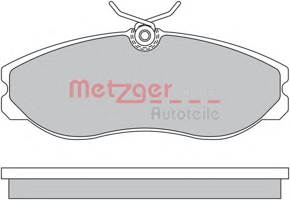 METZGER 1170451 Тормозные колодки METZGER для NISSAN