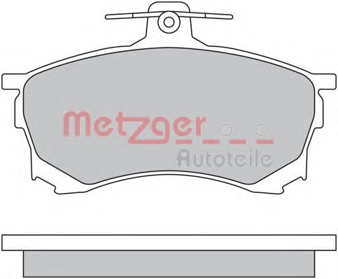 METZGER 1170453 Тормозные колодки METZGER для MITSUBISHI