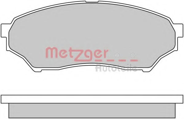 METZGER 1170520 Тормозные колодки METZGER для MITSUBISHI