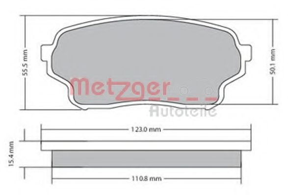 METZGER 1170669 Тормозные колодки METZGER для SUZUKI