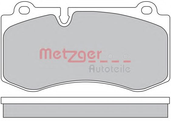 METZGER 1170383 Тормозные колодки METZGER для MERCEDES-BENZ
