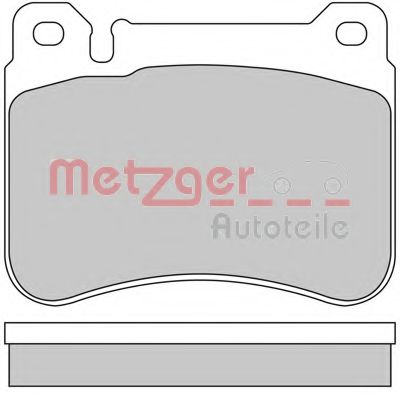 METZGER 1170407 Тормозные колодки METZGER для MERCEDES-BENZ CLK