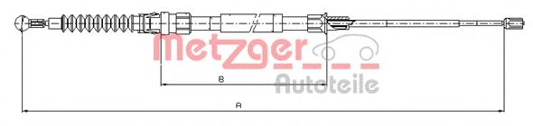 METZGER 107518 Трос ручного тормоза METZGER для SEAT