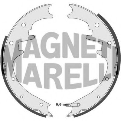MAGNETI MARELLI 360219198368 Тормозные колодки барабанные MAGNETI MARELLI для JEEP
