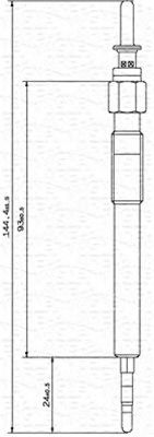 MAGNETI MARELLI 062900032304 Свеча накаливания MAGNETI MARELLI 062900032304 Свеча накаливания