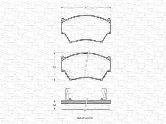 MAGNETI MARELLI 363702160605 Тормозные колодки MAGNETI MARELLI для SUZUKI