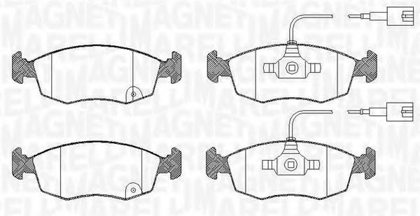 363916060440 MAGNETI MARELLI Тормозные колодки 363916060440 MAGNETI MARELLI Тормозные колодки