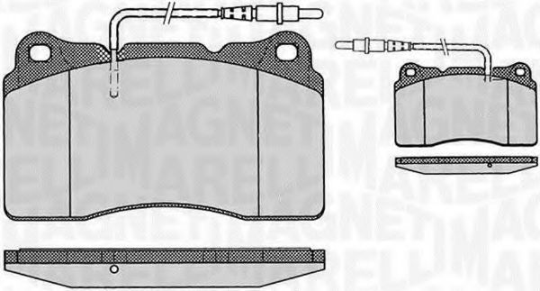 363916060500 MAGNETI MARELLI Тормозные колодки 363916060500 MAGNETI MARELLI Тормозные колодки