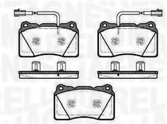 363916060501 MAGNETI MARELLI Тормозные колодки 363916060501 MAGNETI MARELLI Тормозные колодки