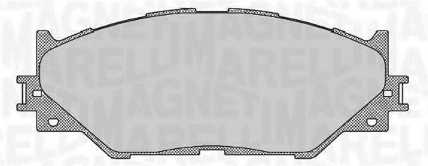 MAGNETI MARELLI 363916060637 Комплект тормозных колодок, дисковый тормоз 