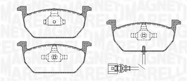 363916060819 MAGNETI MARELLI Тормозные колодки 363916060819 MAGNETI MARELLI Тормозные колодки
