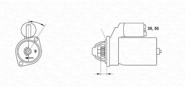 943253132010 MAGNETI MARELLI Стартер 943253132010 MAGNETI MARELLI Стартер