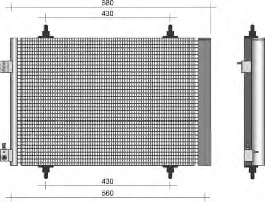 MAGNETI MARELLI 350203382000 Радиатор кондиционера для INFINITI M37