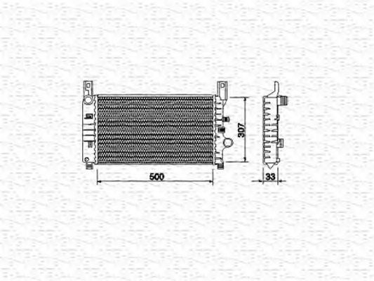 MAGNETI MARELLI 350213492000 Радиатор охлаждения двигателя для AUDI A7
