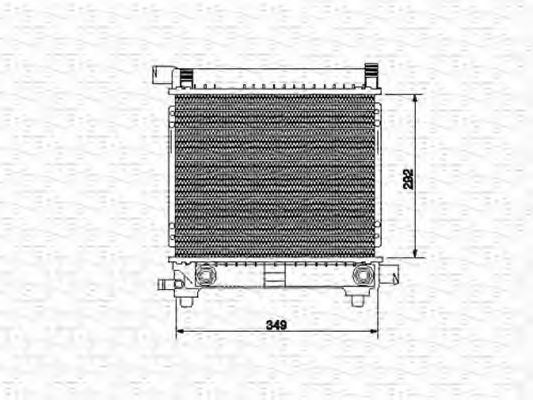 MAGNETI MARELLI 350213534000 Радиатор охлаждения двигателя для FORD SIERRA