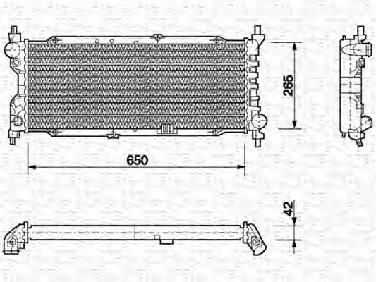 MAGNETI MARELLI 350213588000 Радиатор охлаждения двигателя для MERCEDES-BENZ G-CLASS