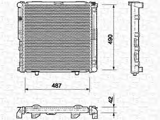 MAGNETI MARELLI 350213690000 Радиатор охлаждения двигателя для TOYOTA HIGHLANDER