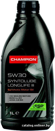 Моторное масло Champion Syntolube LongLife III 1л