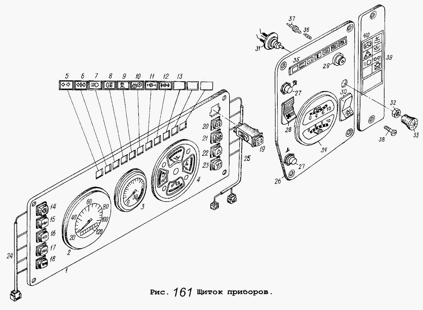 схема щитка приборов маз 5516. контрольные лампы панели маз 5516. приборная панель маз 5516. приборная панель маз 6430.